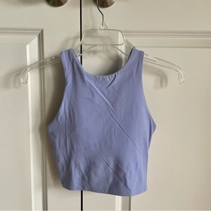 Athleta Cropped Racerback Tank Periwinkle XS